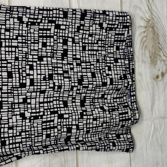 Jones Studio Separates Navy & White Pattern Cowl Neck Sleeveless Top Size Large - Picture 7 of 8